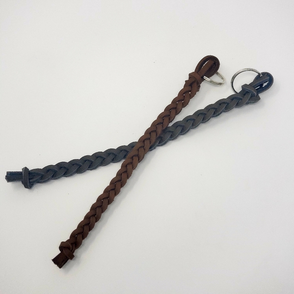 Leather Keychain (Handmade, One of a kind)